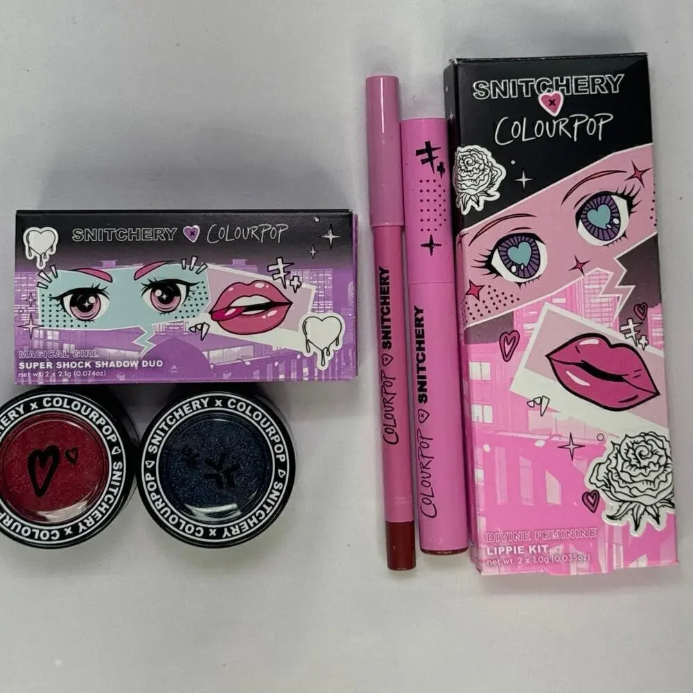 SNITCHERRY X COLOURPOP Devine Feminine Lippi Kit + Super Shock Shadow‎ BNIB